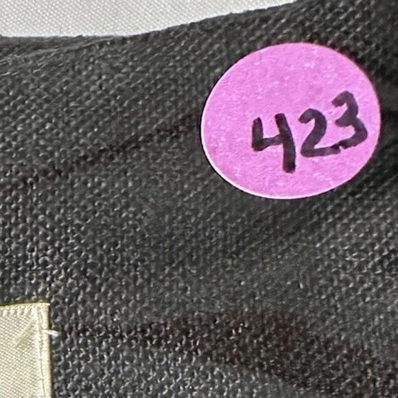 Marie St. Claire sheath dress Linen Women 8 Black, Buttons, Career wear class - Picture 9 of 14